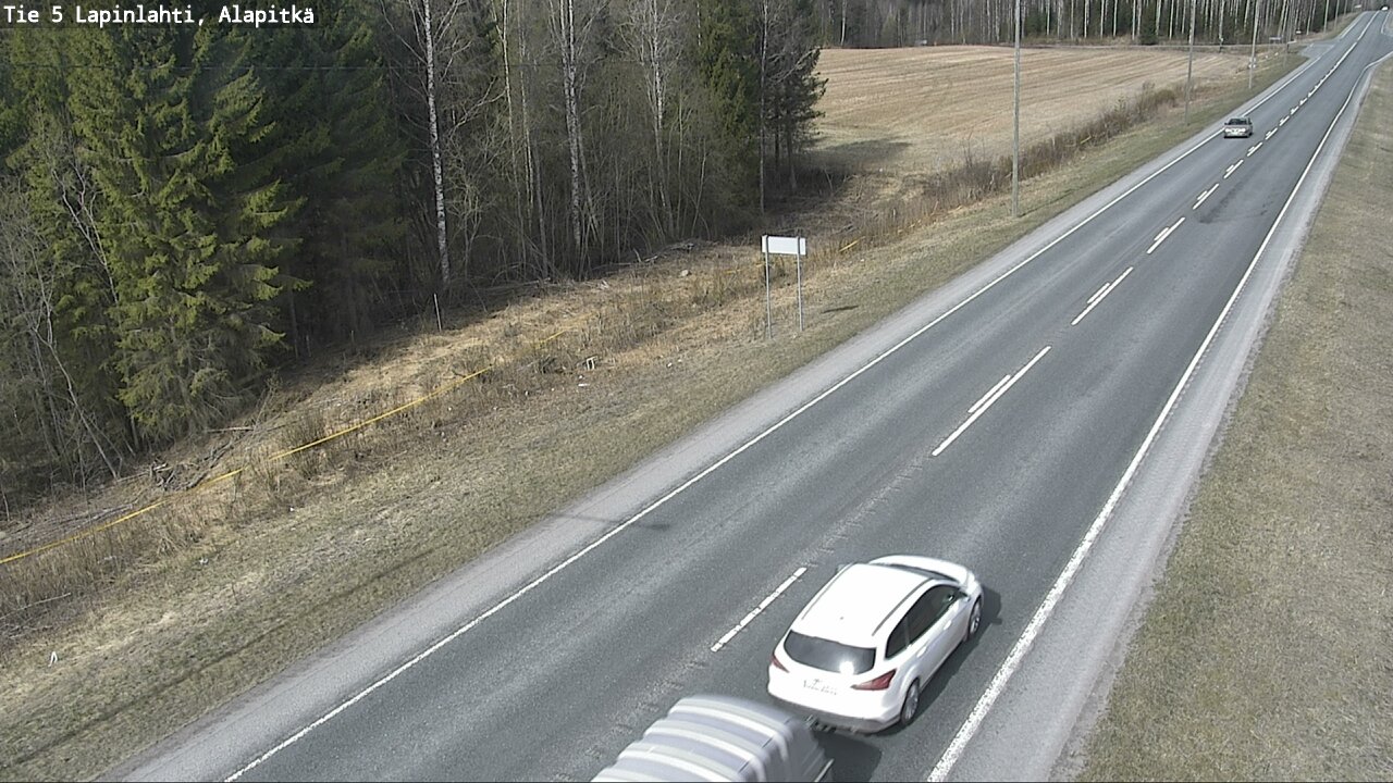 Weather Camera Image Road 5 Lapinlahti, Alapitkä, Lapinlahti, Pohjois-Savo