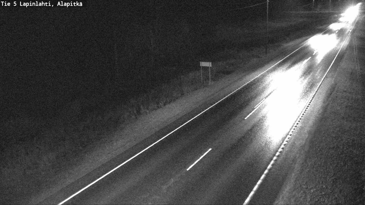 Weather Camera Image Väg 5 Lapinlax, Alapitkä, Lapinlahti, Pohjois-Savo