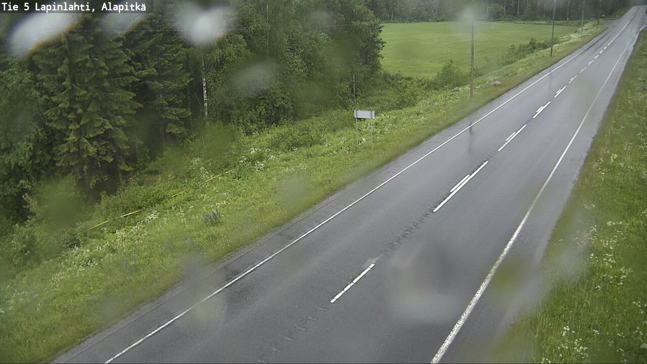 Weather Camera Image Road 5 Lapinlahti, Alapitkä, Lapinlahti, Pohjois-Savo