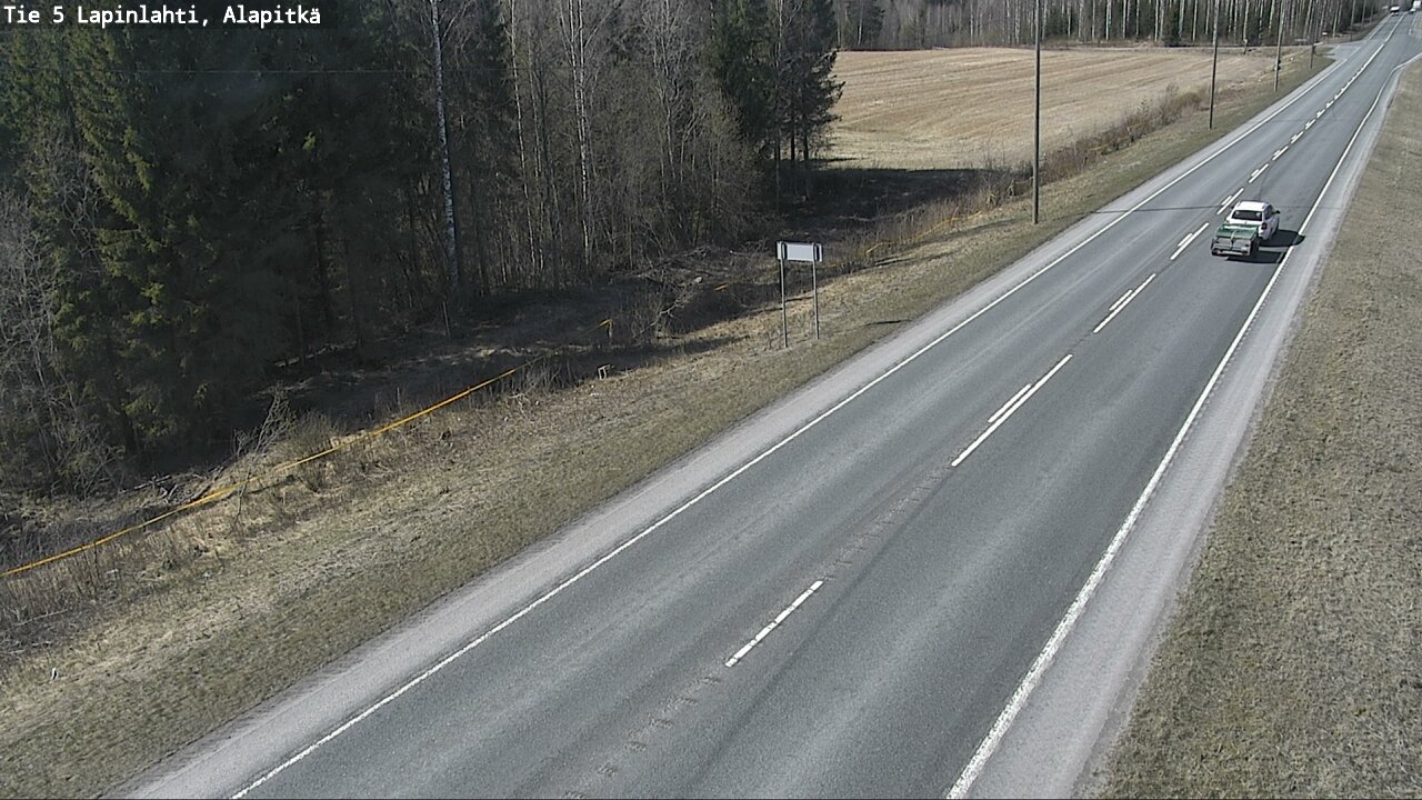 Weather Camera Image Väg 5 Lapinlax, Alapitkä, Lapinlahti, Pohjois-Savo