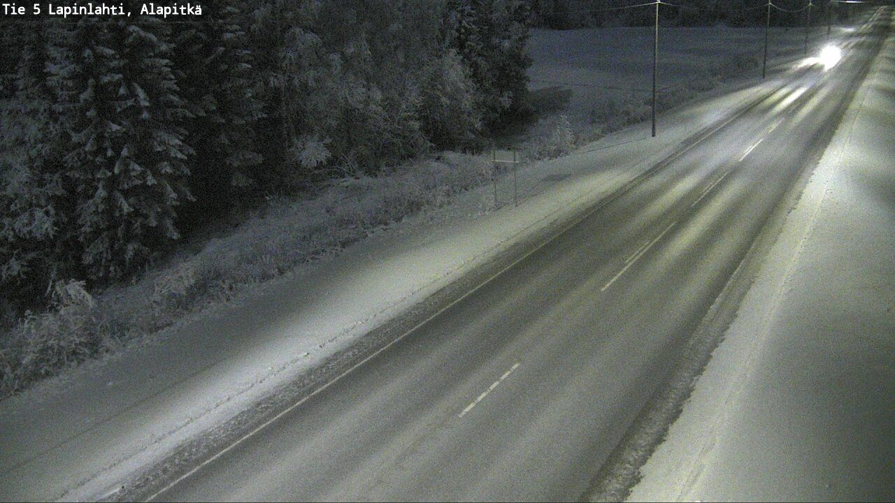 Weather Camera Image Road 5 Lapinlahti, Alapitkä, Lapinlahti, Pohjois-Savo