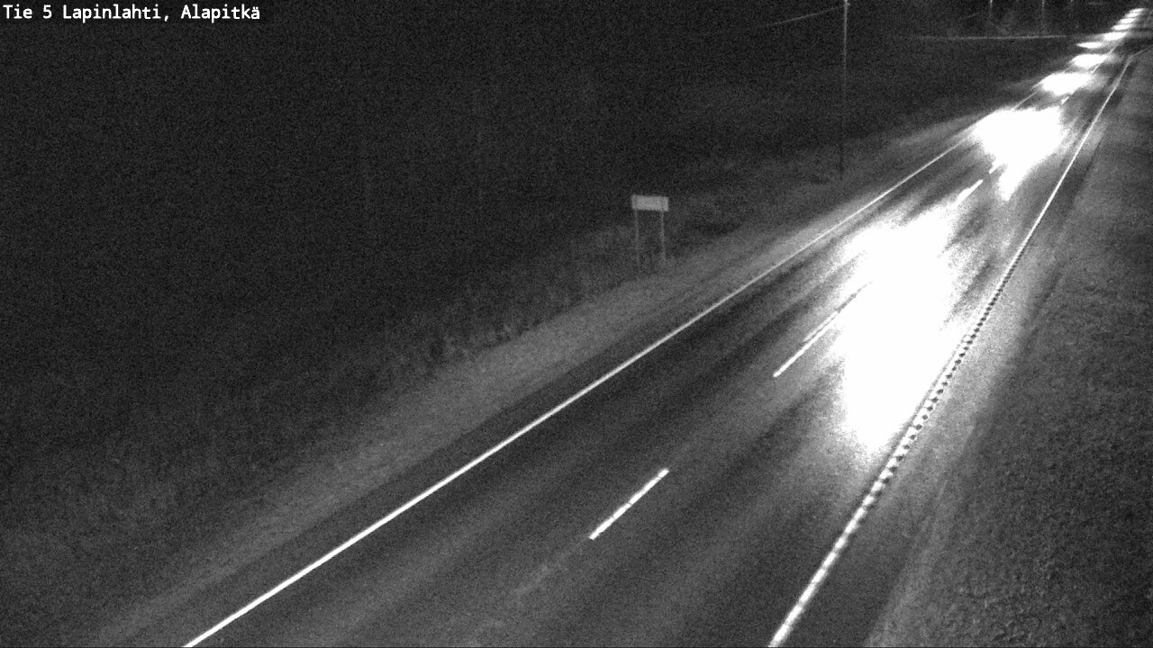 Weather Camera Image Väg 5 Lapinlax, Alapitkä, Lapinlahti, Pohjois-Savo