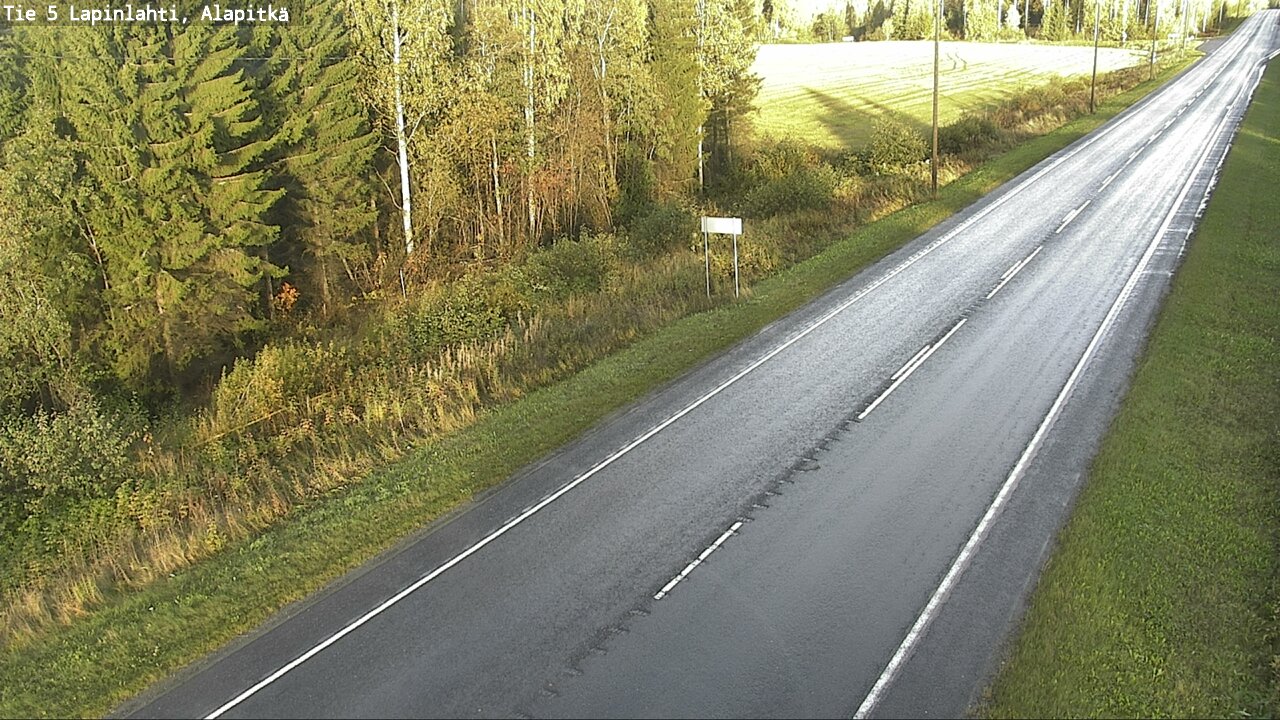 Weather Camera Image Väg 5 Lapinlax, Alapitkä, Lapinlahti, Pohjois-Savo
