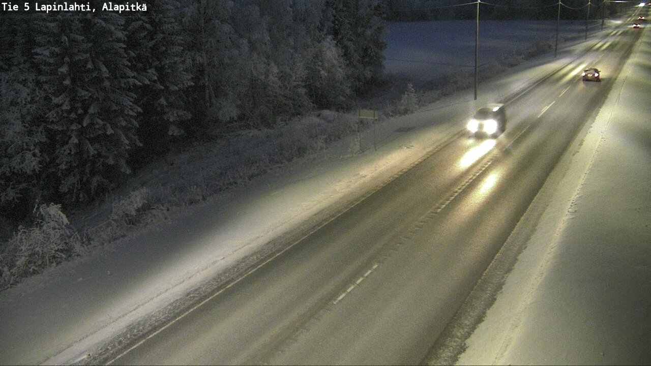 Weather Camera Image Road 5 Lapinlahti, Alapitkä, Lapinlahti, Pohjois-Savo