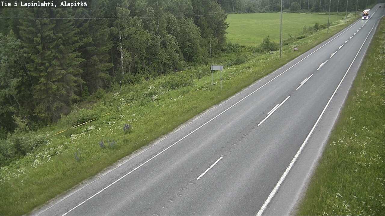Weather Camera Image Road 5 Lapinlahti, Alapitkä, Lapinlahti, Pohjois-Savo