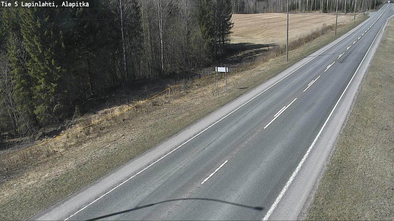 Weather Camera Image Väg 5 Lapinlax, Alapitkä, Lapinlahti, Pohjois-Savo