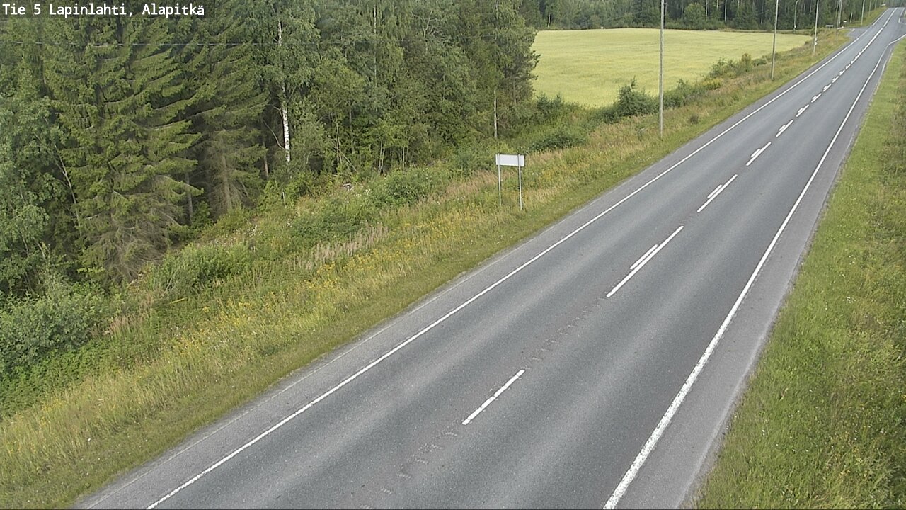 Weather Camera Image Road 5 Lapinlahti, Alapitkä, Lapinlahti, Pohjois-Savo