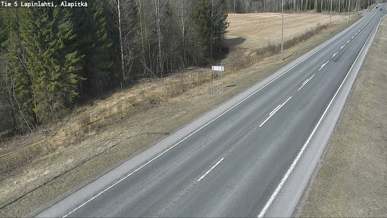 Weather Camera Image Väg 5 Lapinlax, Alapitkä, Lapinlahti, Pohjois-Savo