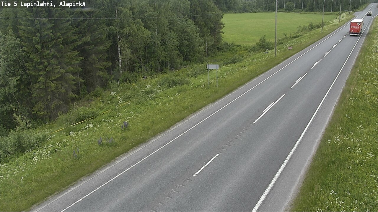 Weather Camera Image Road 5 Lapinlahti, Alapitkä, Lapinlahti, Pohjois-Savo