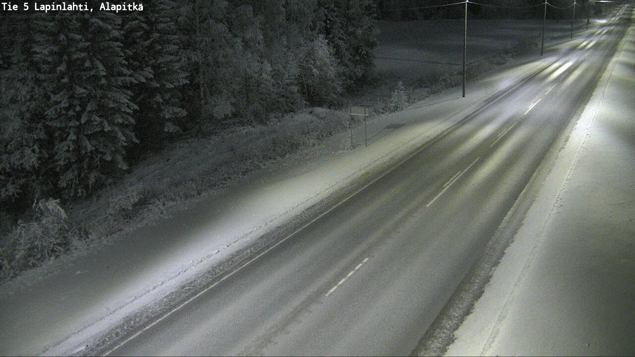 Weather Camera Image Road 5 Lapinlahti, Alapitkä, Lapinlahti, Pohjois-Savo