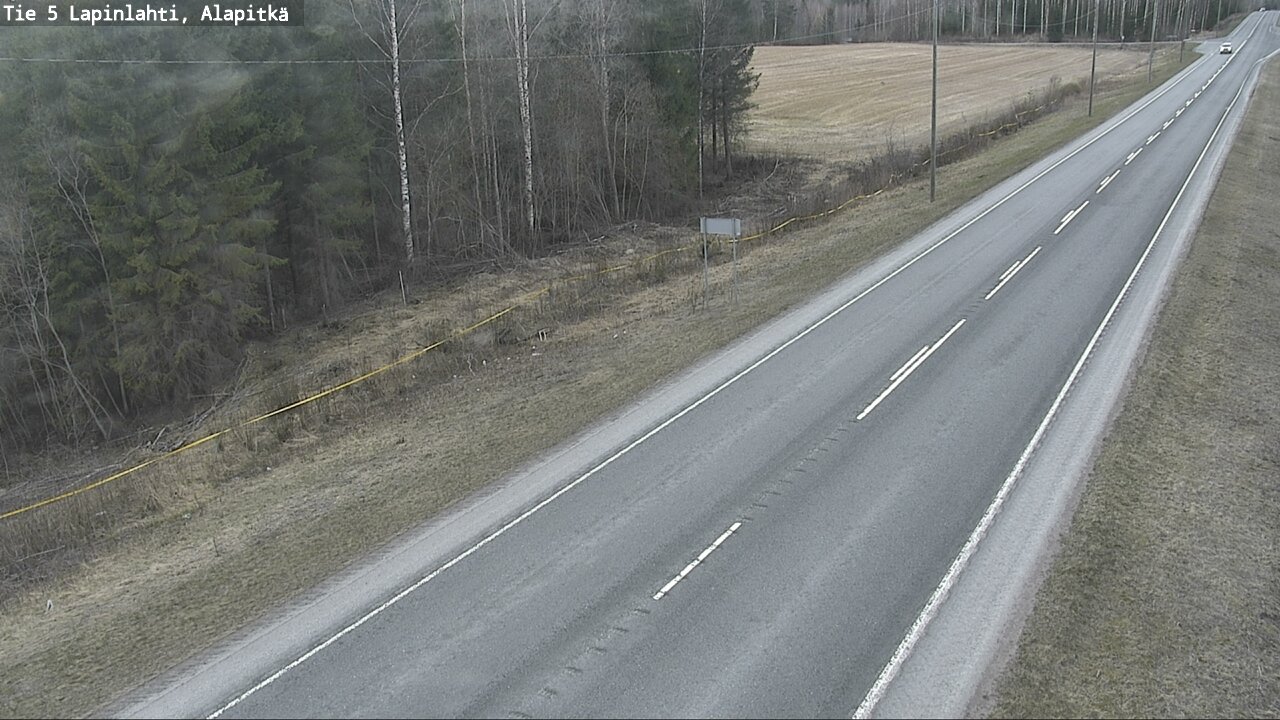 Weather Camera Image Väg 5 Lapinlax, Alapitkä, Lapinlahti, Pohjois-Savo