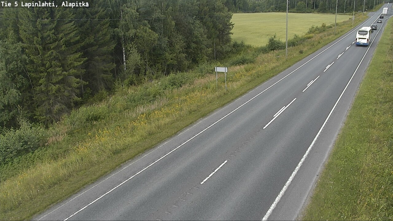 Weather Camera Image Road 5 Lapinlahti, Alapitkä, Lapinlahti, Pohjois-Savo