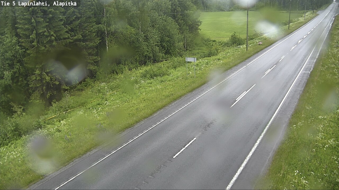 Weather Camera Image Road 5 Lapinlahti, Alapitkä, Lapinlahti, Pohjois-Savo