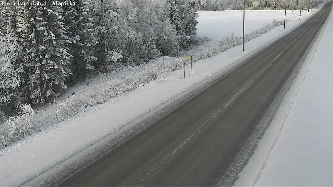 Weather Camera Image Road 5 Lapinlahti, Alapitkä, Lapinlahti, Pohjois-Savo
