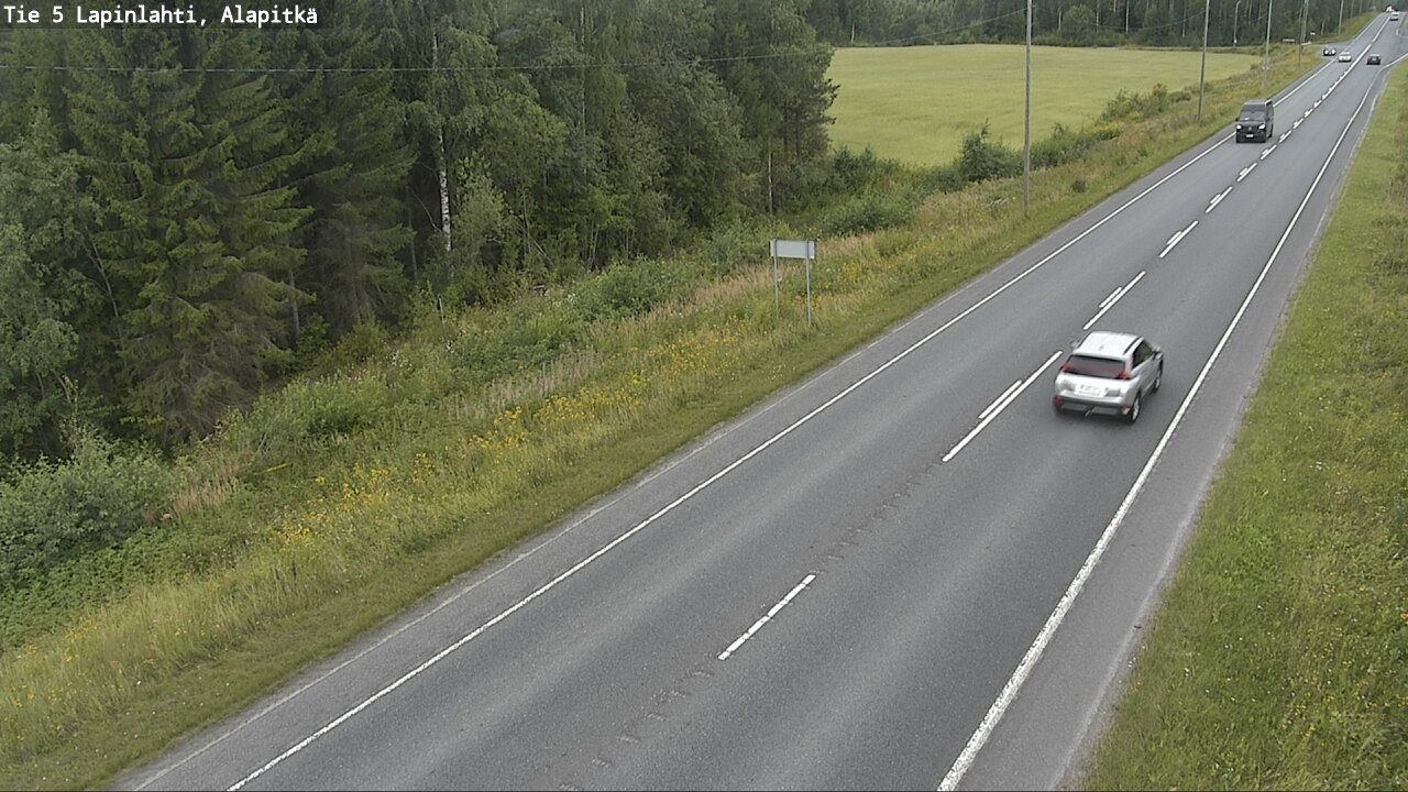 Weather Camera Image Road 5 Lapinlahti, Alapitkä, Lapinlahti, Pohjois-Savo