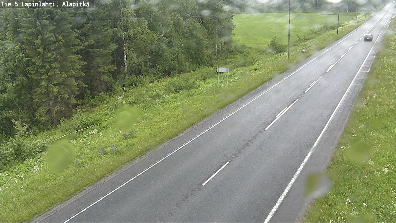 Weather Camera Image Väg 5 Lapinlax, Alapitkä, Lapinlahti, Pohjois-Savo