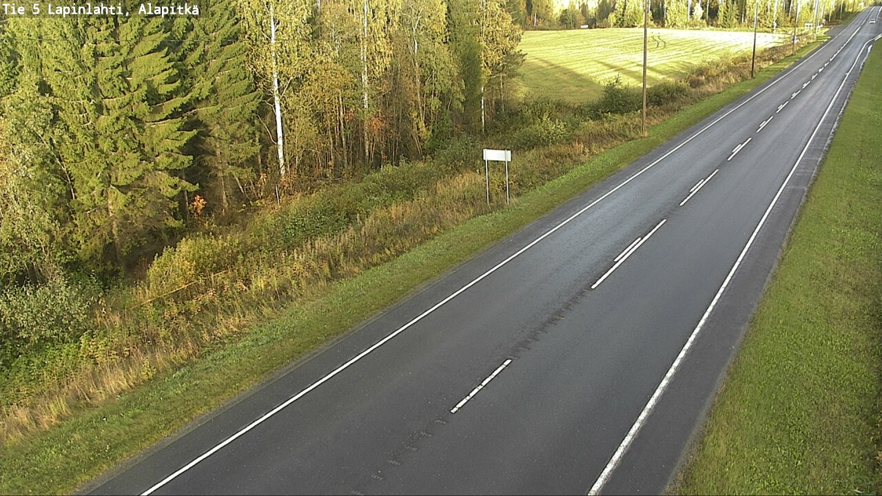 Weather Camera Image Väg 5 Lapinlax, Alapitkä, Lapinlahti, Pohjois-Savo