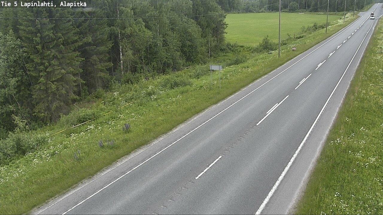 Weather Camera Image Road 5 Lapinlahti, Alapitkä, Lapinlahti, Pohjois-Savo