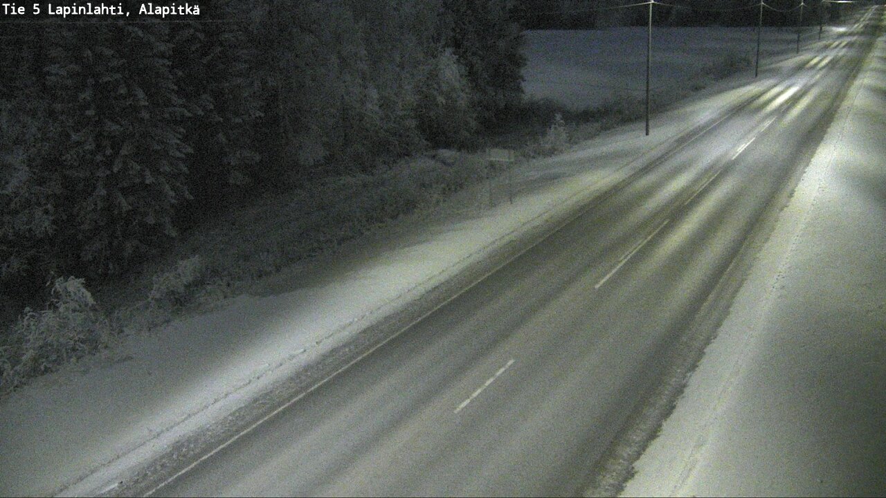 Weather Camera Image Road 5 Lapinlahti, Alapitkä, Lapinlahti, Pohjois-Savo