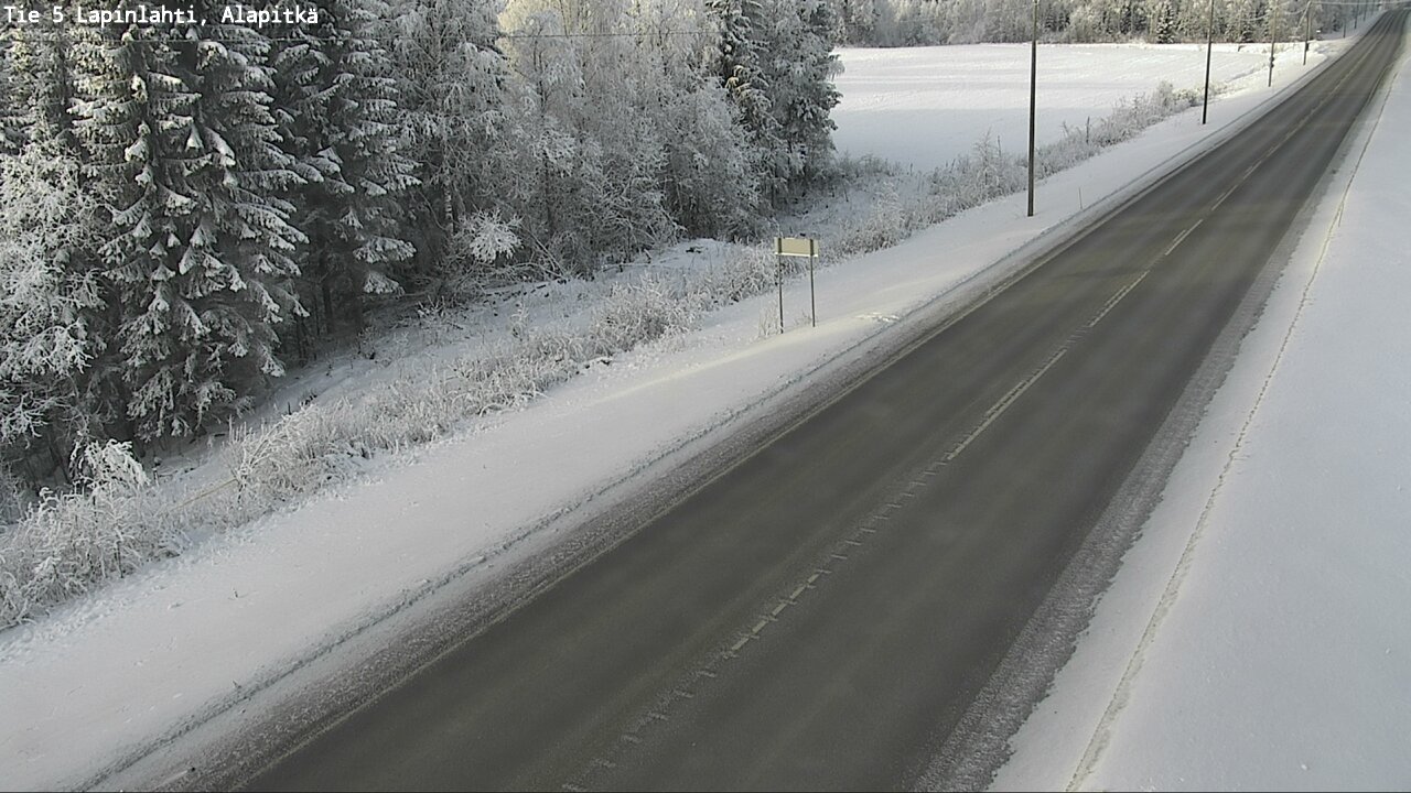 Weather Camera Image Road 5 Lapinlahti, Alapitkä, Lapinlahti, Pohjois-Savo