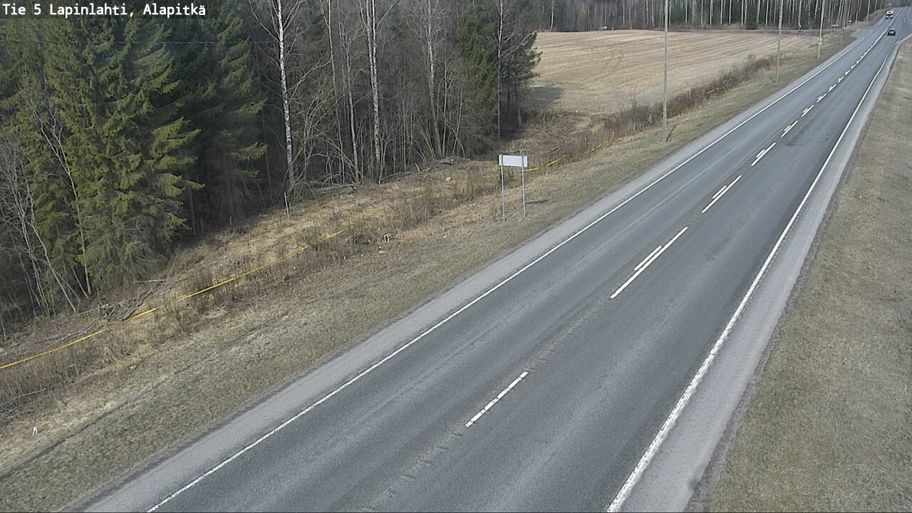 Weather Camera Image Väg 5 Lapinlax, Alapitkä, Lapinlahti, Pohjois-Savo