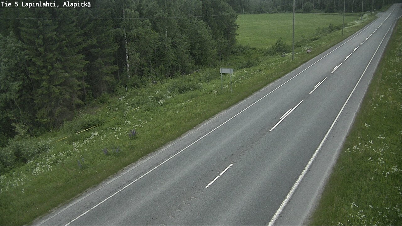 Weather Camera Image Road 5 Lapinlahti, Alapitkä, Lapinlahti, Pohjois-Savo