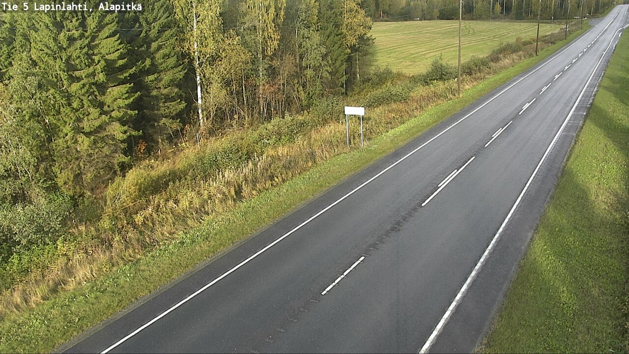Weather Camera Image Väg 5 Lapinlax, Alapitkä, Lapinlahti, Pohjois-Savo