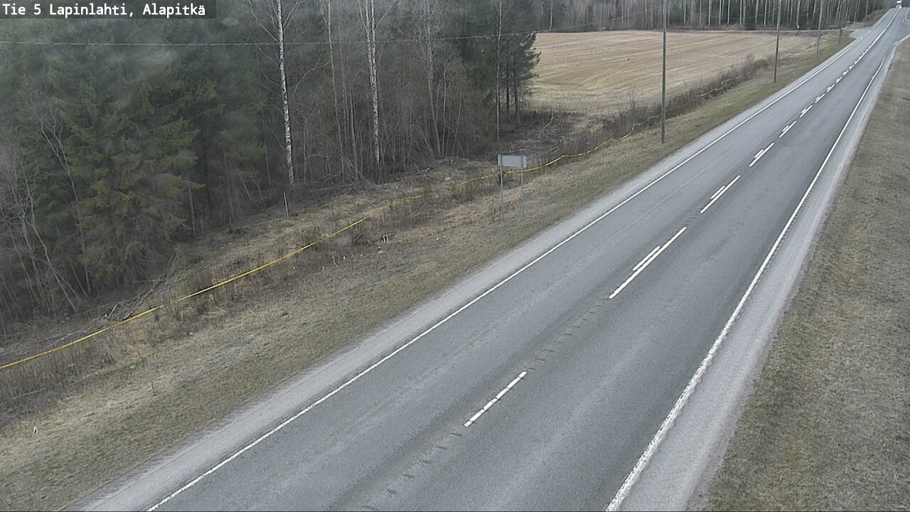 Weather Camera Image Väg 5 Lapinlax, Alapitkä, Lapinlahti, Pohjois-Savo
