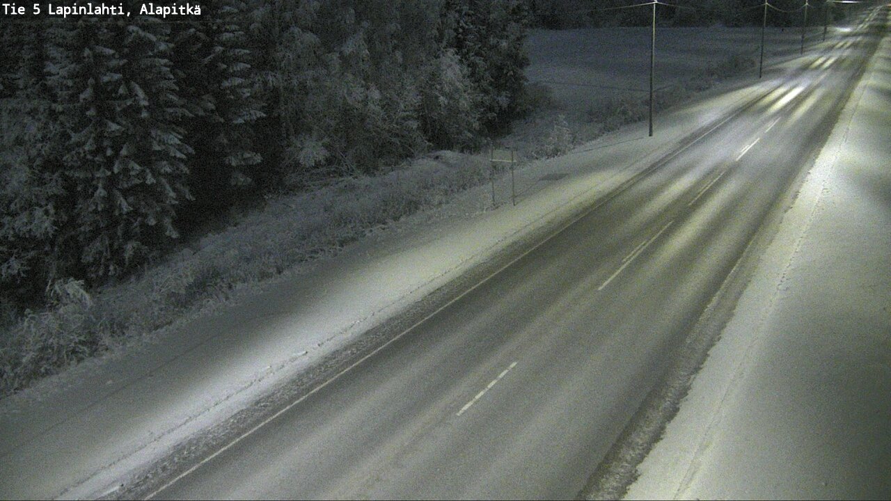 Weather Camera Image Road 5 Lapinlahti, Alapitkä, Lapinlahti, Pohjois-Savo