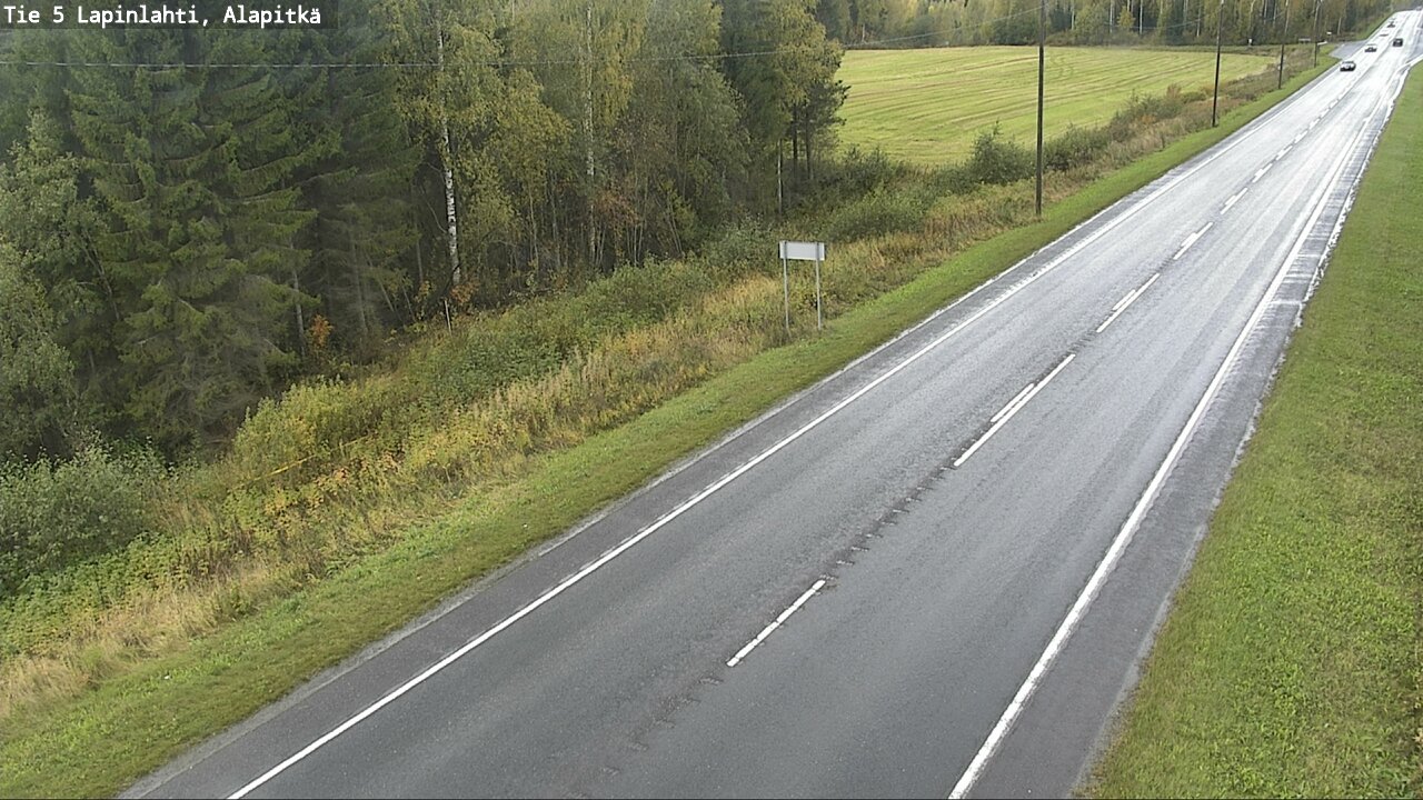 Weather Camera Image Väg 5 Lapinlax, Alapitkä, Lapinlahti, Pohjois-Savo