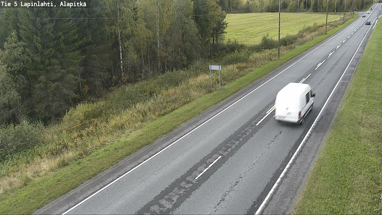Weather Camera Image Väg 5 Lapinlax, Alapitkä, Lapinlahti, Pohjois-Savo