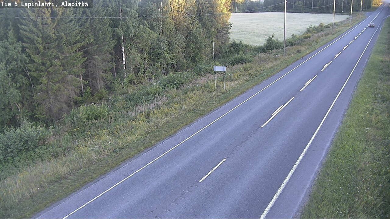 Weather Camera Image Road 5 Lapinlahti, Alapitkä, Lapinlahti, Pohjois-Savo