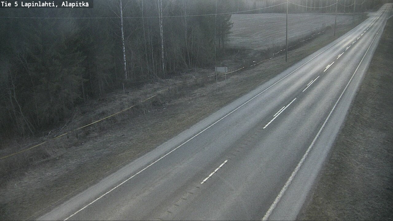 Weather Camera Image Väg 5 Lapinlax, Alapitkä, Lapinlahti, Pohjois-Savo