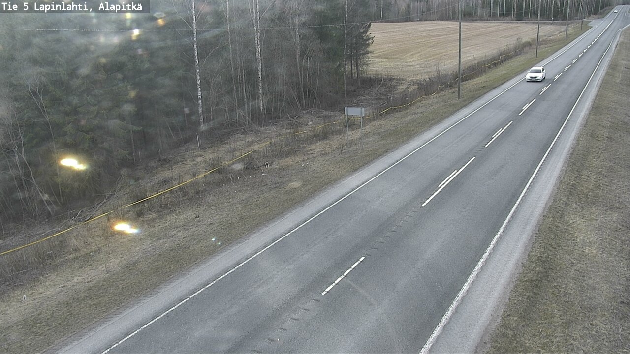 Weather Camera Image Väg 5 Lapinlax, Alapitkä, Lapinlahti, Pohjois-Savo