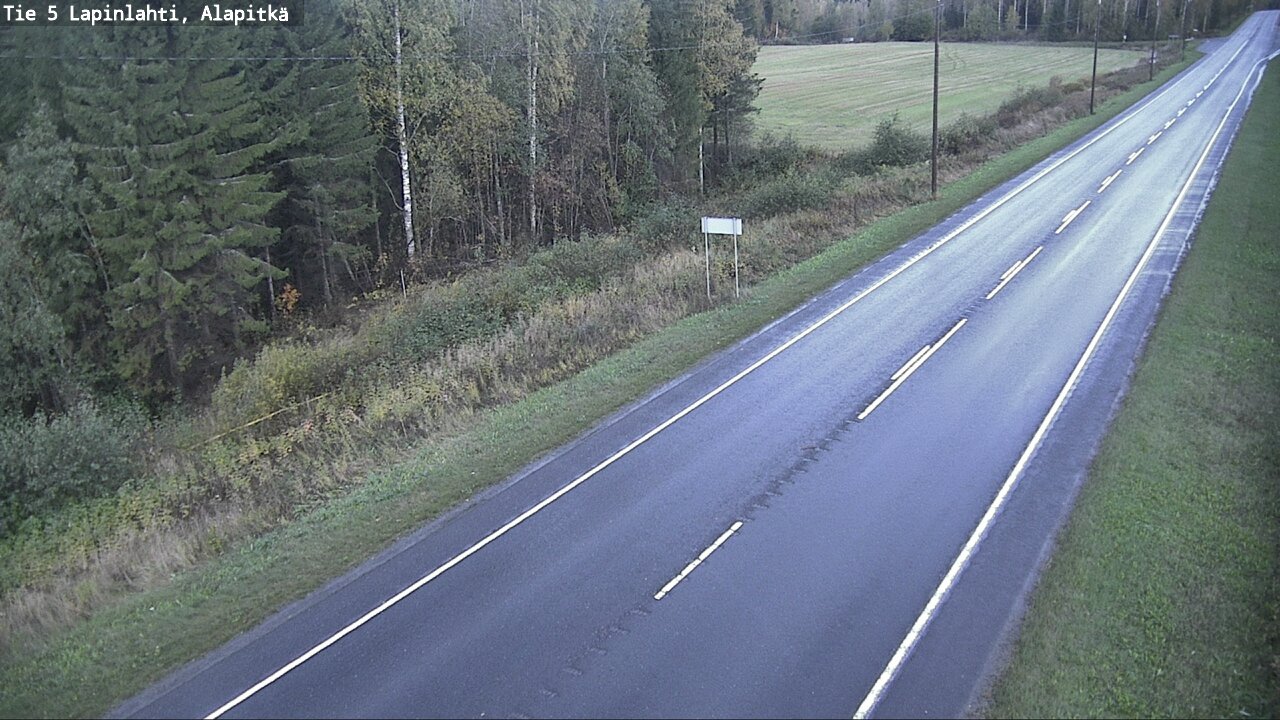 Weather Camera Image Väg 5 Lapinlax, Alapitkä, Lapinlahti, Pohjois-Savo