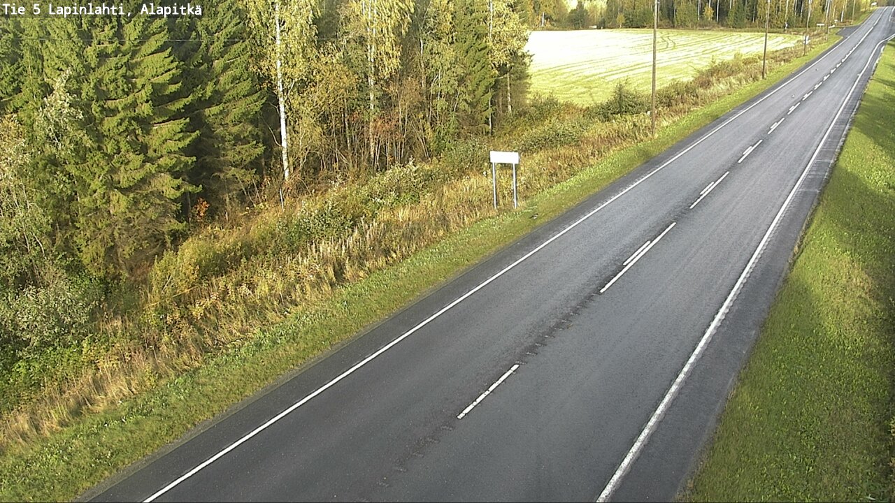 Weather Camera Image Väg 5 Lapinlax, Alapitkä, Lapinlahti, Pohjois-Savo