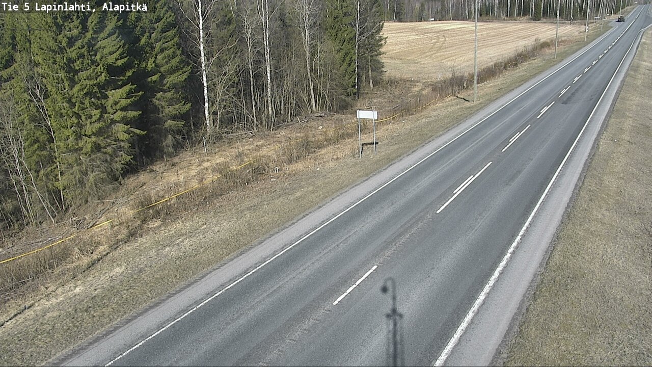 Weather Camera Image Väg 5 Lapinlax, Alapitkä, Lapinlahti, Pohjois-Savo