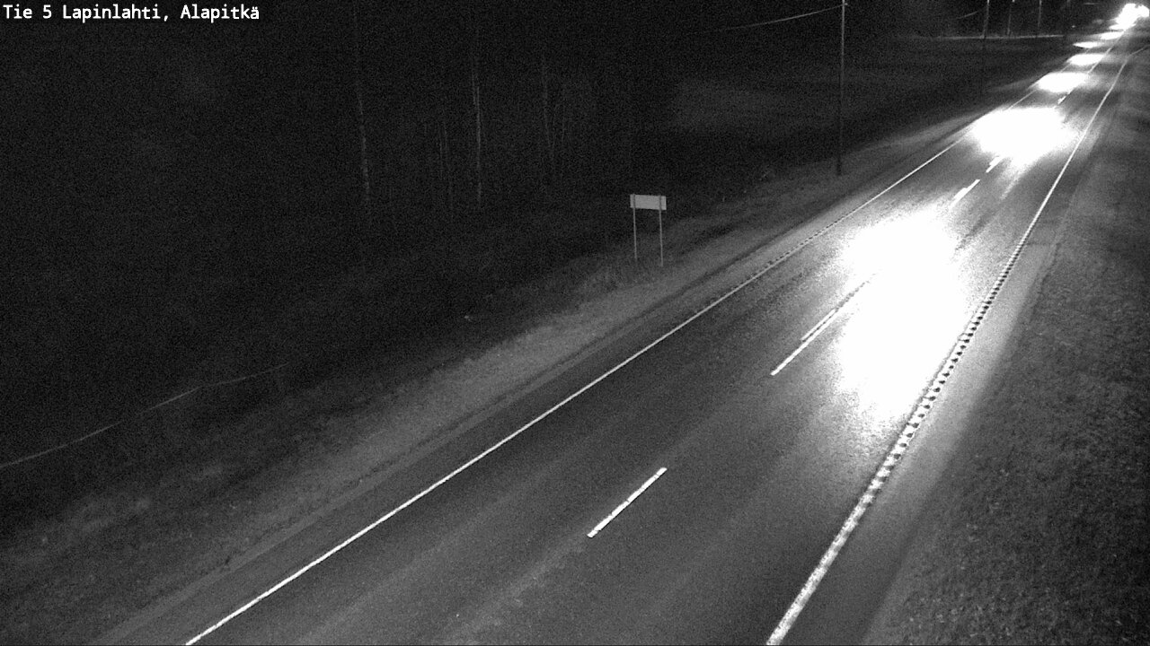 Weather Camera Image Väg 5 Lapinlax, Alapitkä, Lapinlahti, Pohjois-Savo