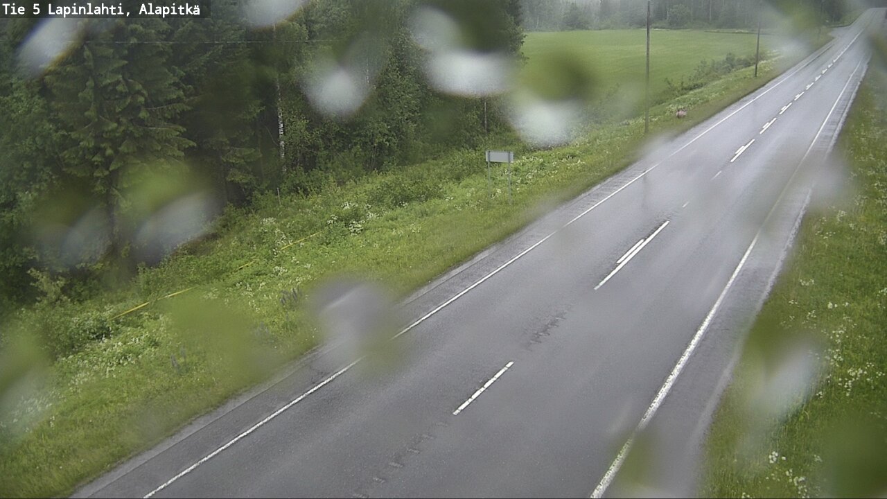 Weather Camera Image Road 5 Lapinlahti, Alapitkä, Lapinlahti, Pohjois-Savo