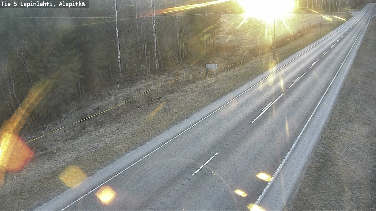 Weather Camera Image Väg 5 Lapinlax, Alapitkä, Lapinlahti, Pohjois-Savo