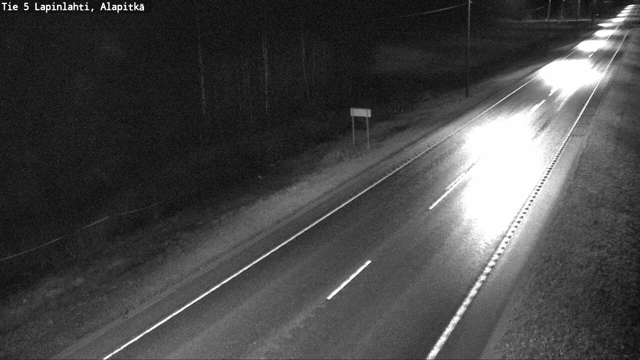Weather Camera Image Road 5 Lapinlahti, Alapitkä, Lapinlahti, Pohjois-Savo