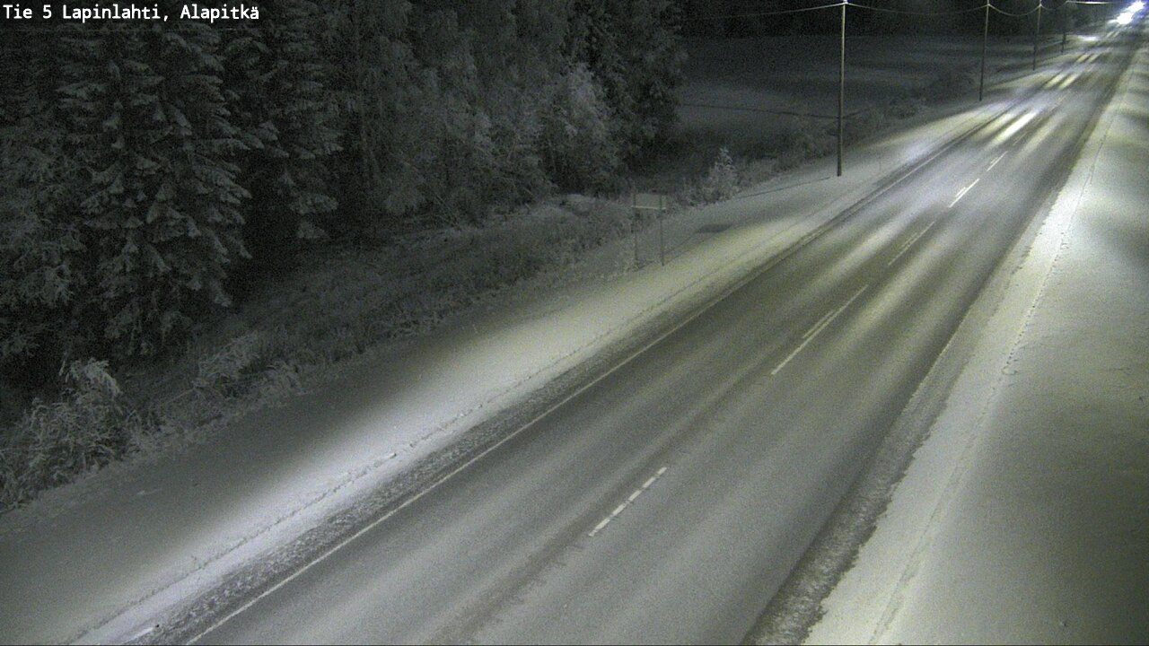 Weather Camera Image Road 5 Lapinlahti, Alapitkä, Lapinlahti, Pohjois-Savo