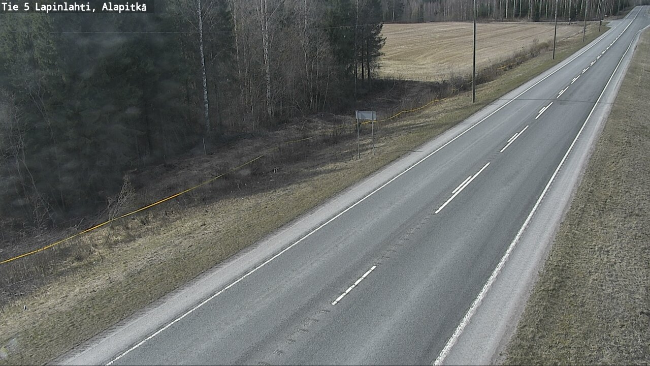 Weather Camera Image Väg 5 Lapinlax, Alapitkä, Lapinlahti, Pohjois-Savo