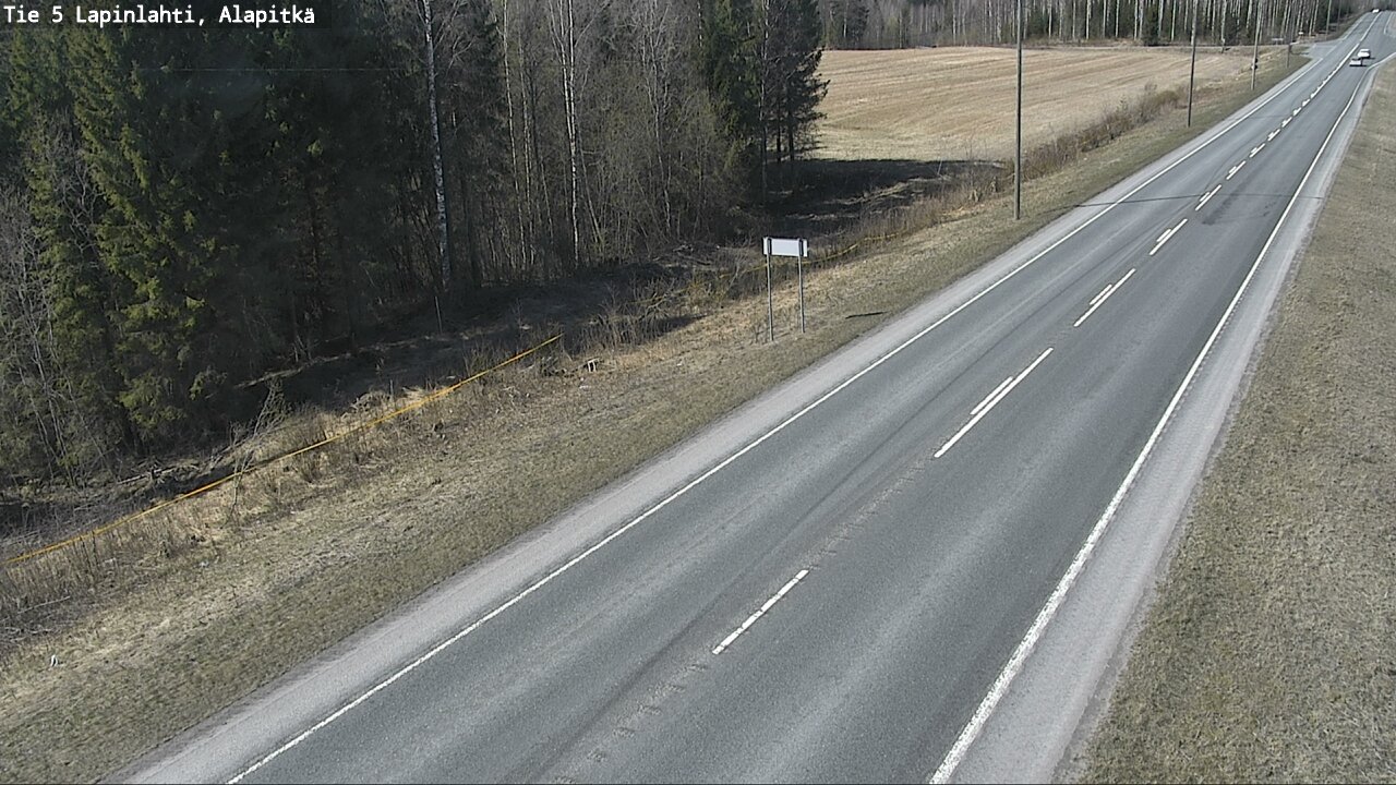 Weather Camera Image Väg 5 Lapinlax, Alapitkä, Lapinlahti, Pohjois-Savo
