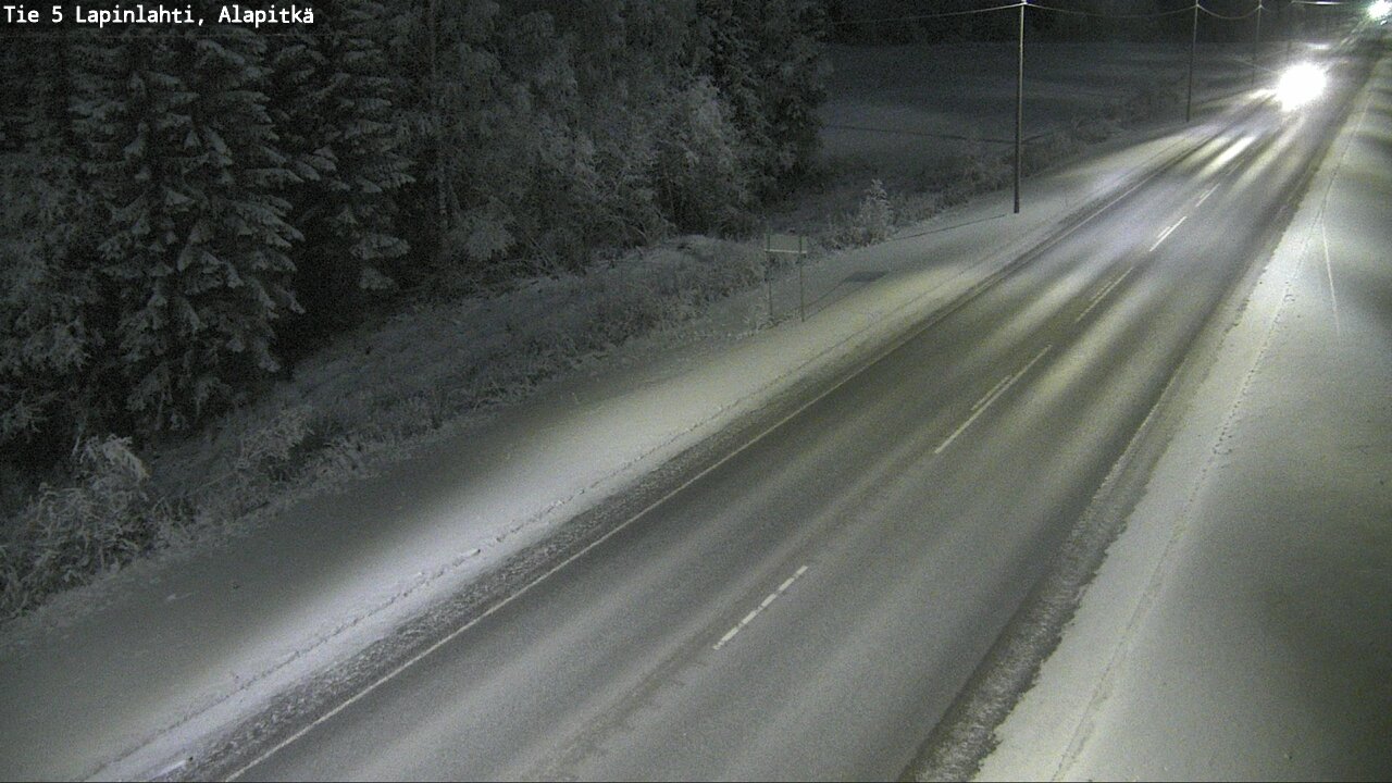Weather Camera Image Road 5 Lapinlahti, Alapitkä, Lapinlahti, Pohjois-Savo