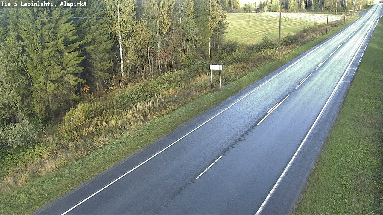 Weather Camera Image Väg 5 Lapinlax, Alapitkä, Lapinlahti, Pohjois-Savo