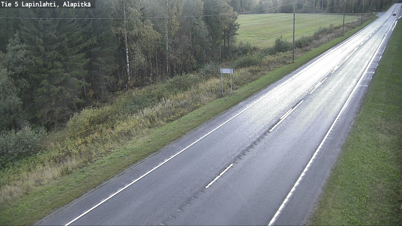Weather Camera Image Väg 5 Lapinlax, Alapitkä, Lapinlahti, Pohjois-Savo