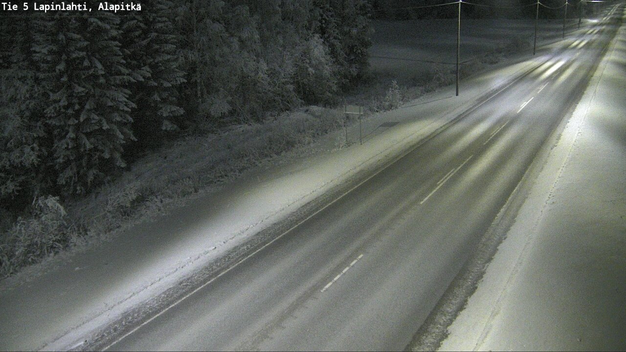 Weather Camera Image Road 5 Lapinlahti, Alapitkä, Lapinlahti, Pohjois-Savo