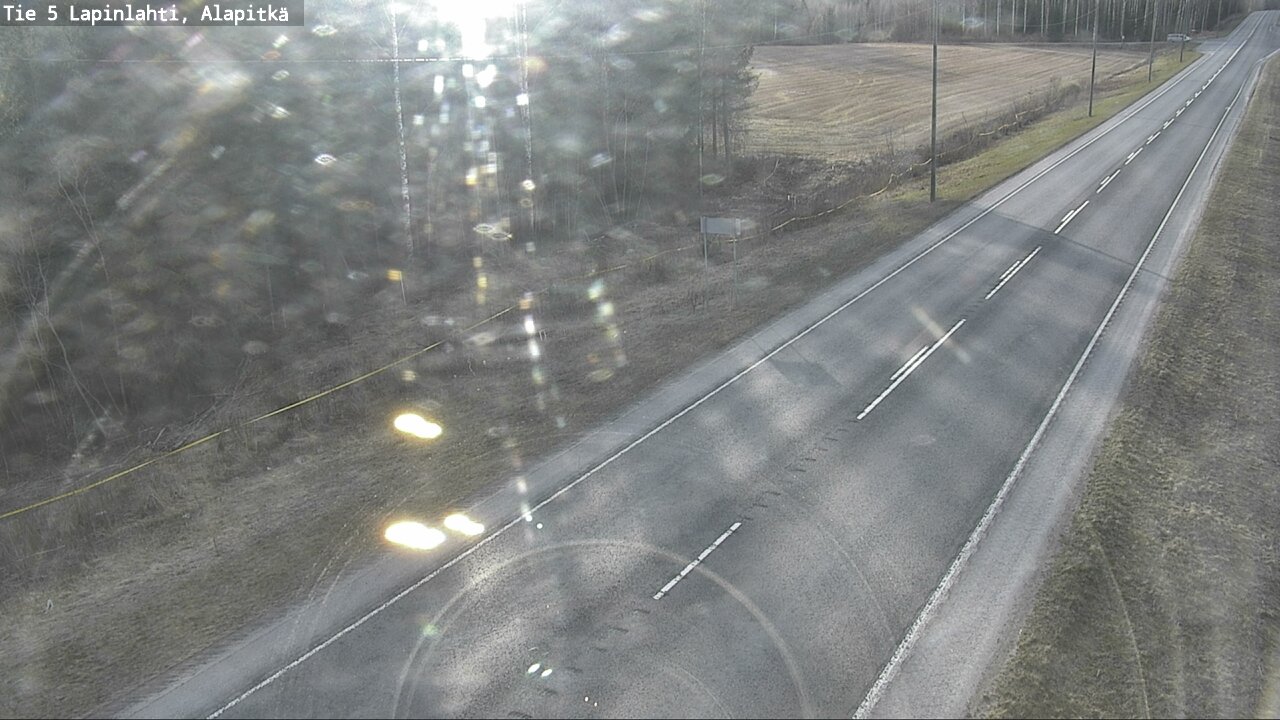 Weather Camera Image Väg 5 Lapinlax, Alapitkä, Lapinlahti, Pohjois-Savo