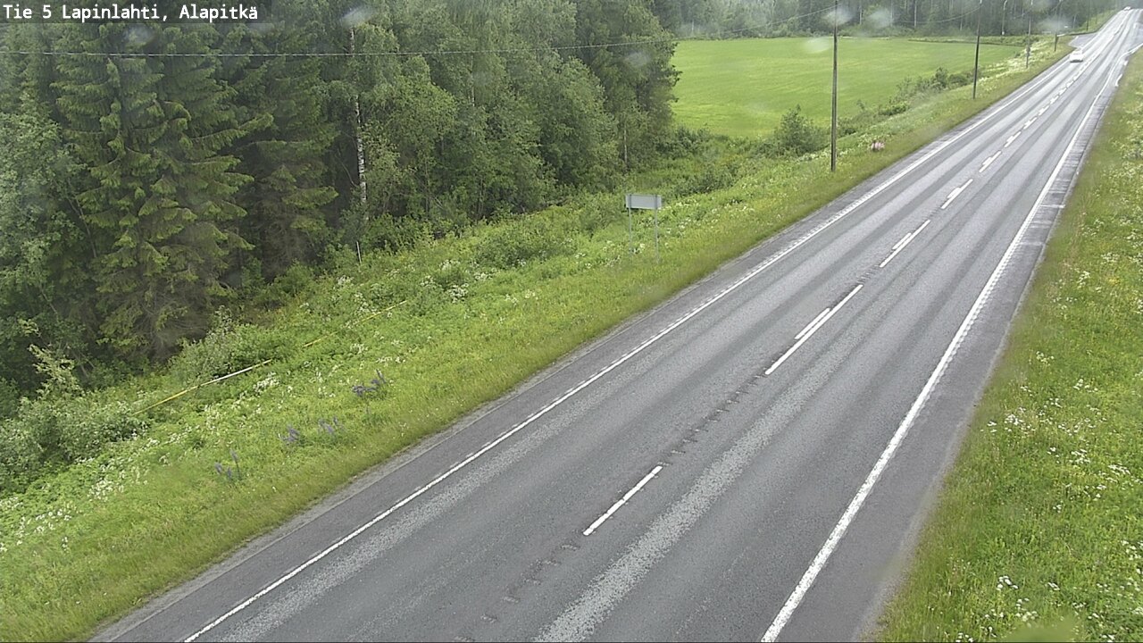Weather Camera Image Väg 5 Lapinlax, Alapitkä, Lapinlahti, Pohjois-Savo